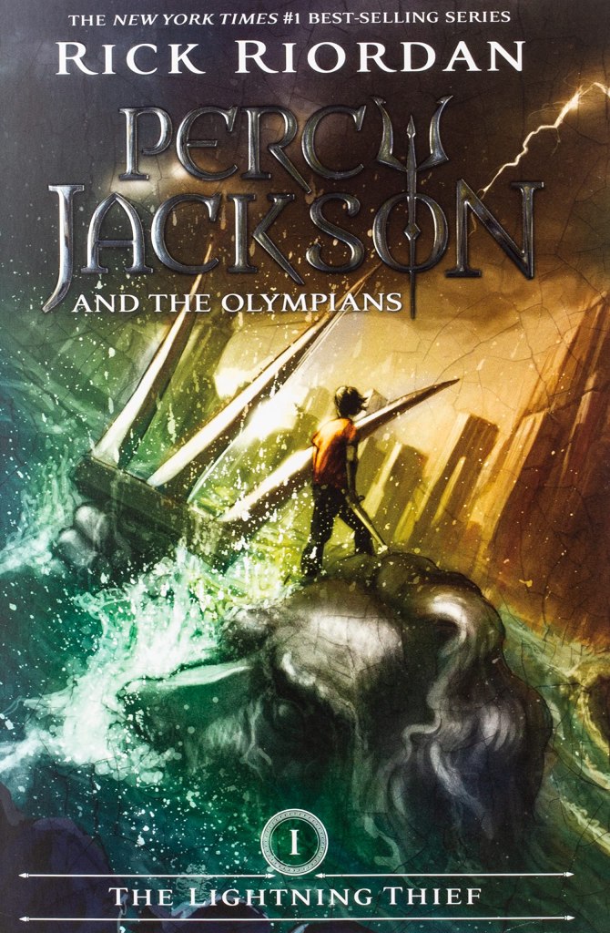Percy Jackson and the Olympians The Lightening Thief Book Cover 